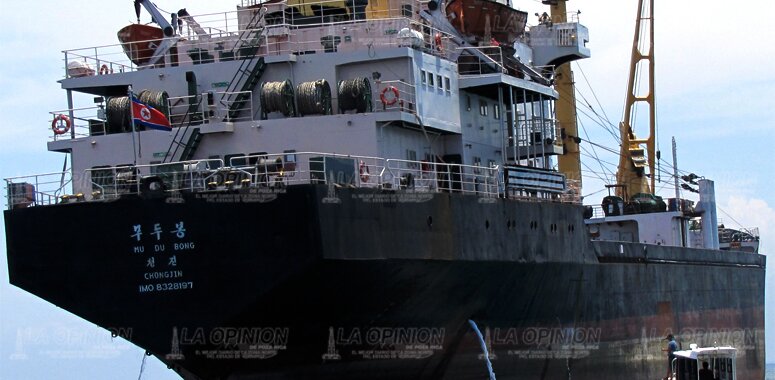 En marcha retiro de barco coreano