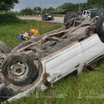 VOLCARON EN LA AUTOPISTA TUXPAN-POZA RICA